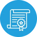 Free Authorization Certificate Contract Icon