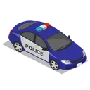 Free Auto Polizei Vorne Symbol