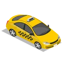 Free Auto Taxi Vorne Symbol