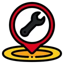 Free Standort der Autoreparatur  Symbol