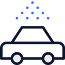 Free Autowaschanlage Blau Schwarz Lineal Symbol