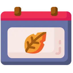 Free Autumn Calendar  Icon