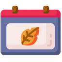 Free Autumn Calendar  Icon