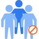 Free Avoid Crowd People Virus Transmission Icon