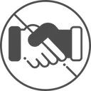 Free Avoid Handshake  Icon