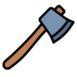 Free Axe Icon - Download in Colored Outline Style