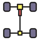 Free Axle Automobile Car Axle Icon