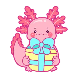 Free Axolotl With Gift  Icon