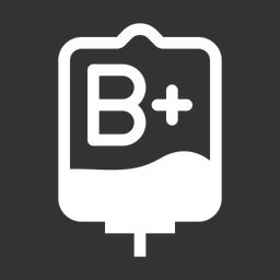 Free B Positive Blood  Icon