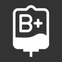 Free B Positive Blood  Icon
