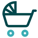 Free Baby Cart Baby Stroller Baby Carriage Icon