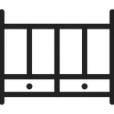 Free Baby Crib Baby Bed Crib Icon