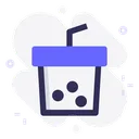 Free Cup Boba Drink Icon