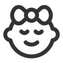 Free Baby Girl  Icon