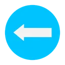 Free Back arrow  Icon