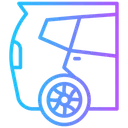 Free Back Car  Icon