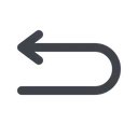 Free Back Arrow Previous Icon