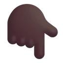 Free Index Pointing Down Icon