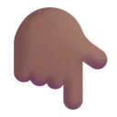Free Index Pointing Down Icon