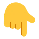 Free Index Pointing Down Icon