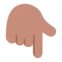 Free Index Pointing Down Icon