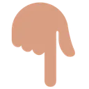 Free Backhand Down Finger Icon