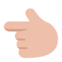 Free Index Pointing Up Icon