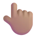 Free Index Pointing Up Icon