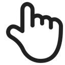 Free Index Pointing Up Icon
