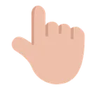 Free Index Pointing Up Icon