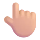 Free Index Pointing Up Icon