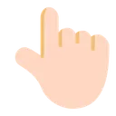 Free Index Pointing Up Icon