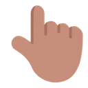 Free Index Pointing Up Icon