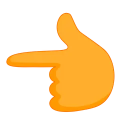Free Backhand Index Pointing Left  Icon