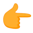 Free Backhand Index Pointing Right Hand Gesture Icon