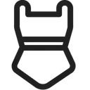 Free Badeanzug Hoch Kontrast Symbol