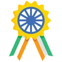 Free Badge Independence Badge Ashoka Chkra Badge Icon