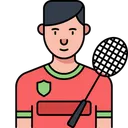 Free Badminton Player Icon