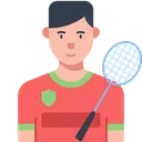 Free Badminton Player  Icon