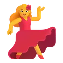 Free Bailando Color Predeterminado Icono