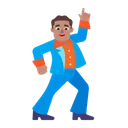 Free Bailando Plano Medio Icono