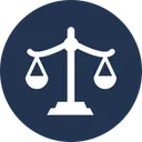 Free Balance Court Justice Scale Icon