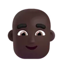 Free Bald Color Dark Icon