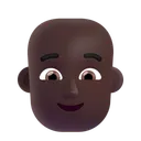 Free Bald Color Dark Icon