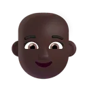 Free Bald Color Dark Icon