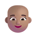 Free Bald Color Medium Icon