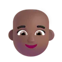 Free Bald Color Medium Dark Icon