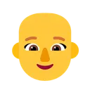 Free Bald Flat Default Icon