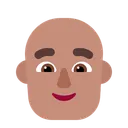 Free Bald Flat Medium Icon