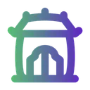 Free Balinese House Home Icon